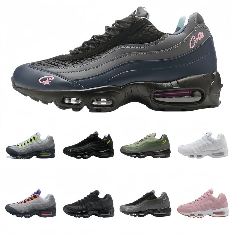 Men's Sports Shoes with Air Cushioning and Shock Absorption, Outdoor Casual Spring Running Shoes, Women's Shoes, Large Size Air Max 95