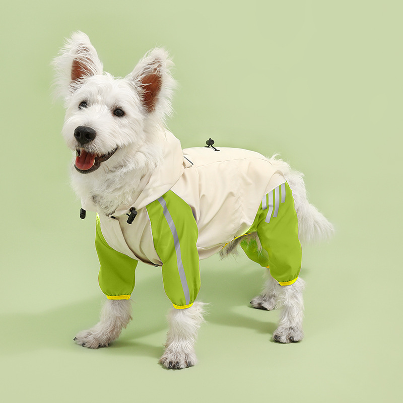 犬四足レインコート防水大中小小型犬ペットレインコート子犬雨の日の外出服ペット用品|undefined