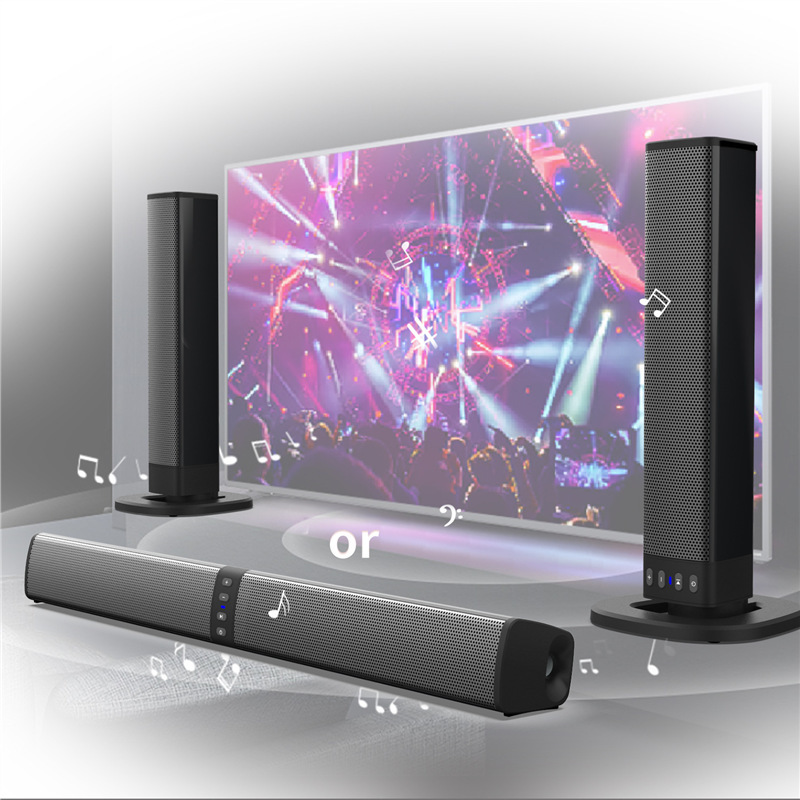 Germany's 2025 New Yf Private Model Cross-Border Hot-Selling Creative Detachable Long Strip Speaker for Home, Outdoor, Tv, and Computer