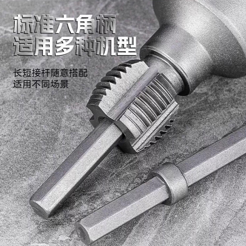 内外ネジ用配管内穴オープナー 4/6点ユニバーサル一体型新型電動ドリル ppr 配管ねじ切りセットツール|undefined