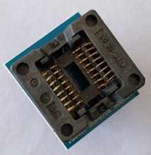 sop16转dip16烧录座 SOIC16 150mil双触点窄体测试座 OTS-16-03座