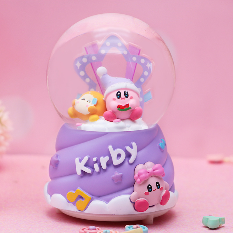 Anime japonés mismo estilo Crayon Shin-chan y Little White Crystal Ball Music Box Creative Piaoxue Music Box Regalo para estudiantes