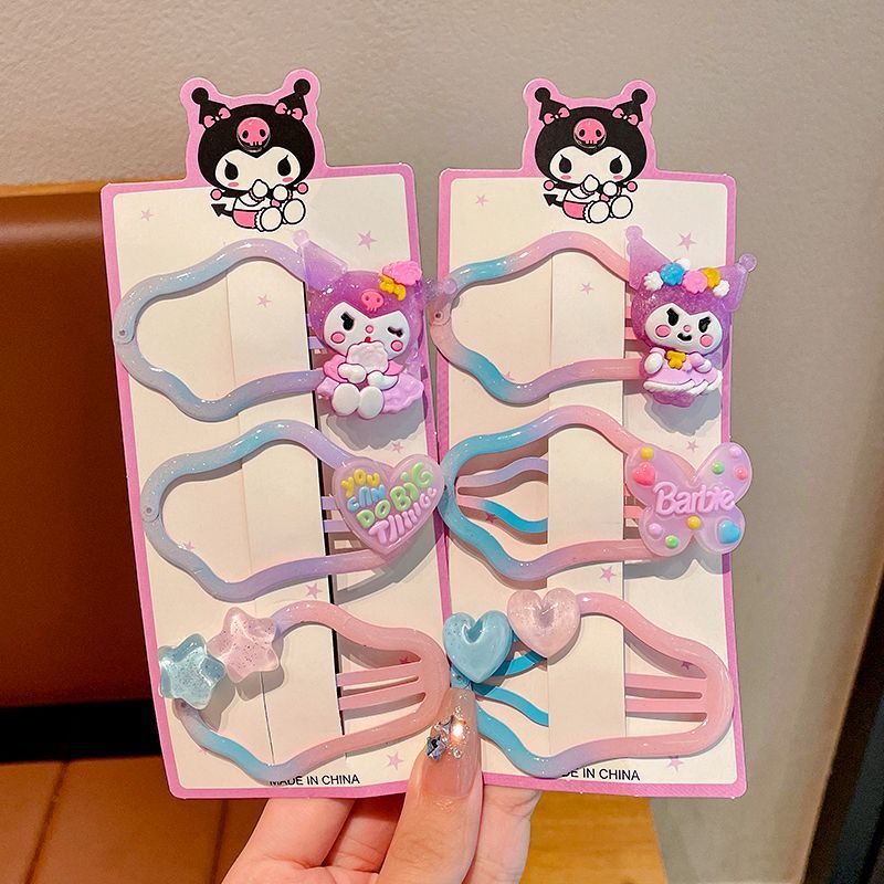 Pinza para el cabello Kulomi Yunduo para niños, pinza para el cabello para niñas, tocado, horquilla para la parte posterior de la cabeza del bebé, pinza bb, flequillo en la frente, clip roto