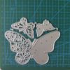 Cutting die with butterfly, handmade