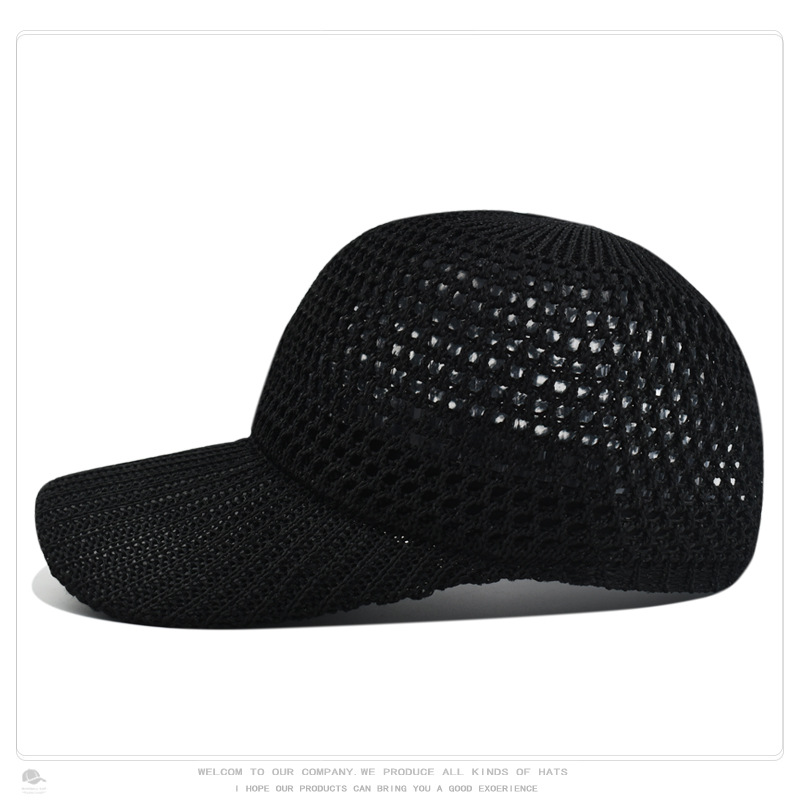 Boné de beisebol feminino proteção solar com malha respirável_voghion.com