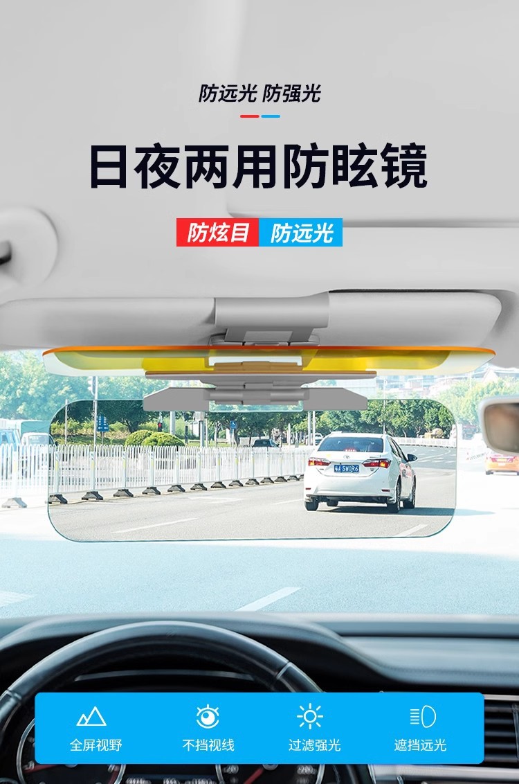 Driver's Goggles Day and Night Car Sun Visor Night Vision Goggles Car High Beam Anti-Glare Mirror Driving Eye Protection