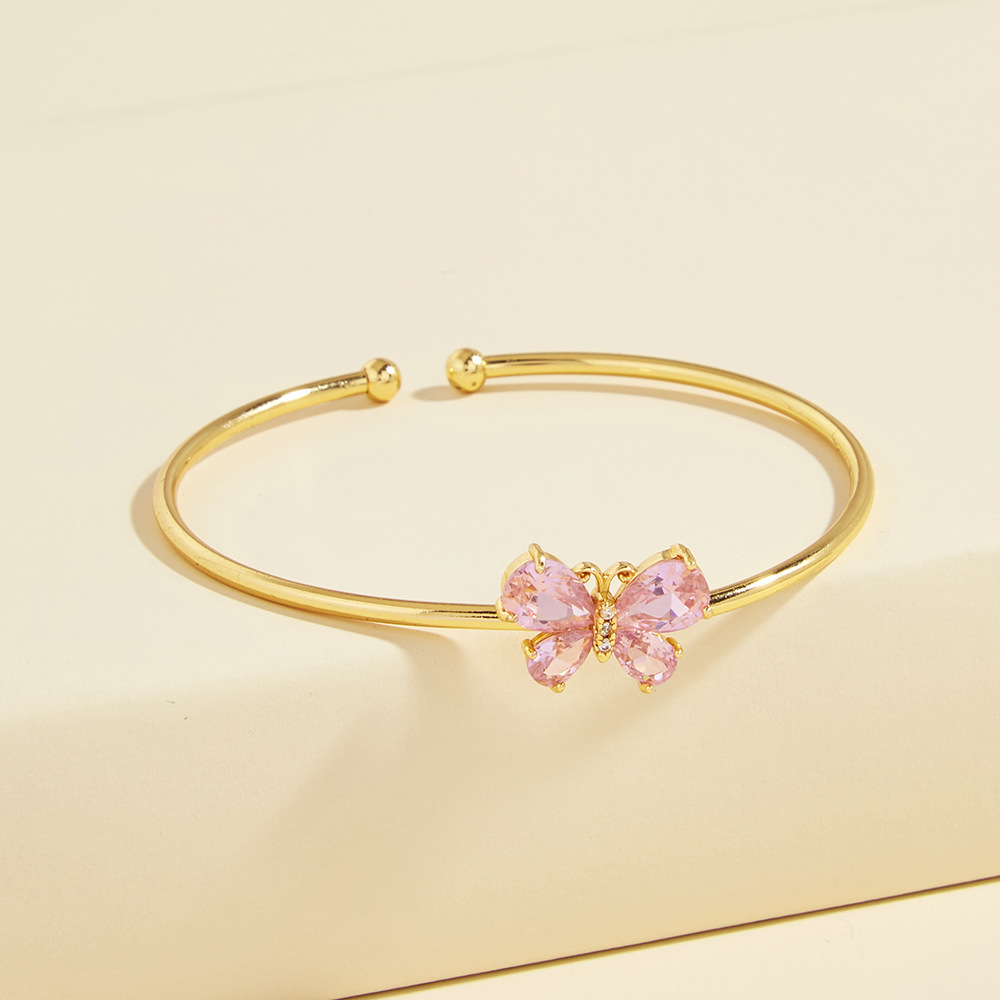 Women's Gender Copper Butterfly Bangle