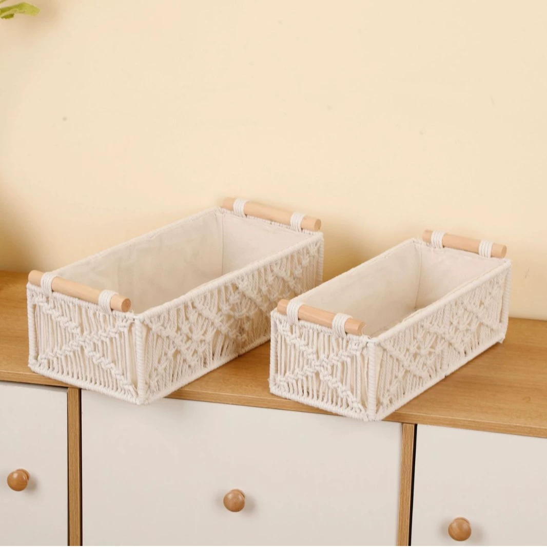 (Cross-border trading), woven table storage basket, DIY, boho style
