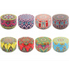Makou ethnic wind iron box can candle, soybean wax fragrance, dried flower candle Scented candle cross -border