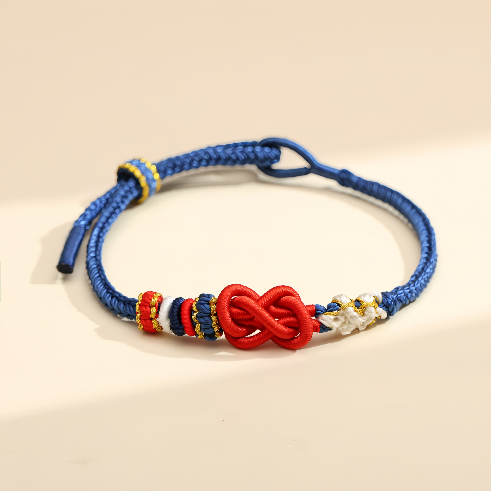 Double money knot blue