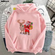 Harajuku Gothic Women Hoodie Merry Christmas Print Woman