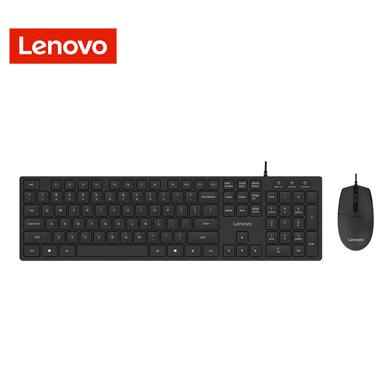 Suitable for Lenovo Desktop All-In-One Computer USB Wired Keyboard and Mouse Set Km180