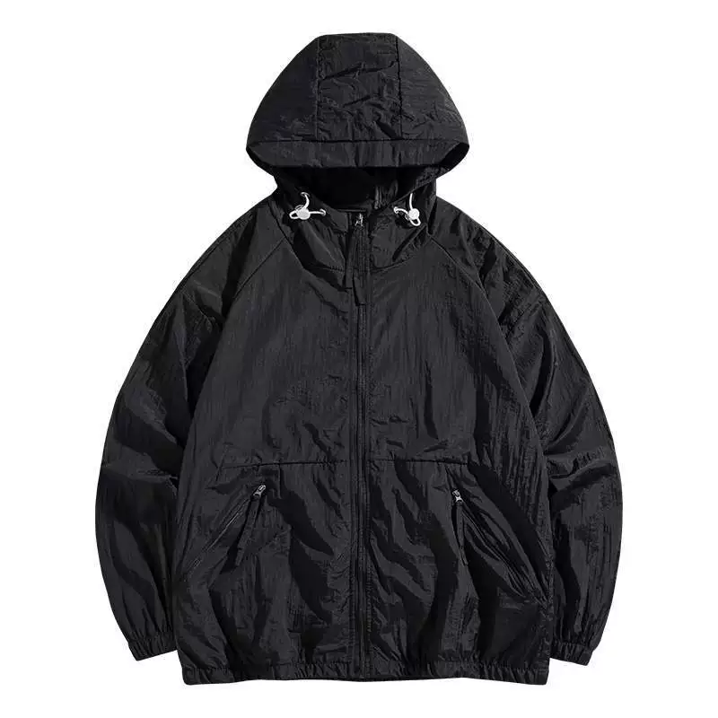 Wilotu 2025 новая солнцезащитная одежда, летняя мужская тонкая дышащая кожаная одежда, модная уличная одежда с капюшоном для пары