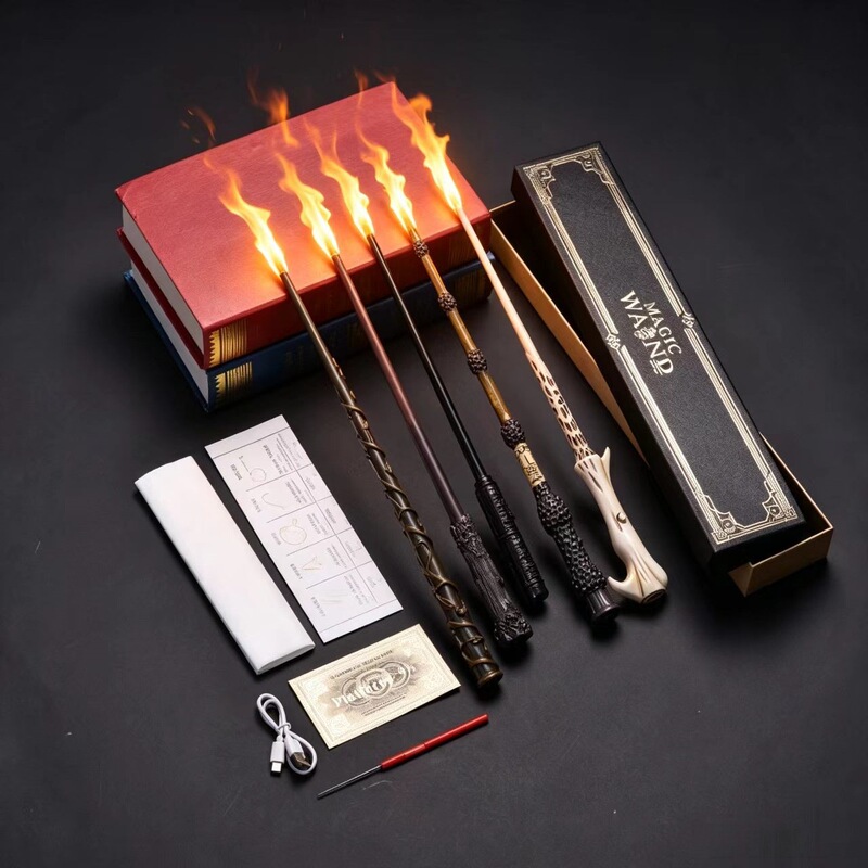 Harry Potter Fire-Breathing Wand, Exquisite Fire-Breathing Wand, Hermione Magic Wand, Voldemort Movie Novelty Prop