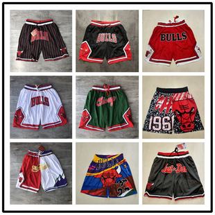 in stock Wholesale Jaston Ball Pants Magic Male Lakers Bulls Raptors Hot Fire Sun Shorts Nuggets Basketball Pants
