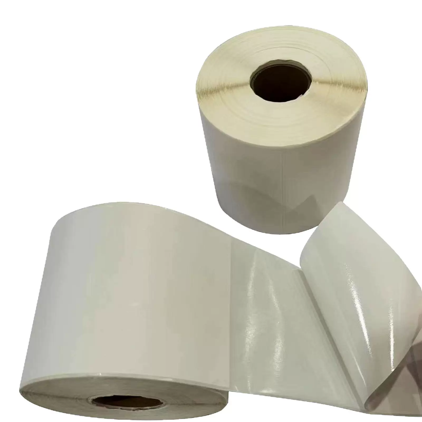 热敏打印标签快递物流配送纸箱唛头空白卷筒标签纸热敏纸格拉辛纸