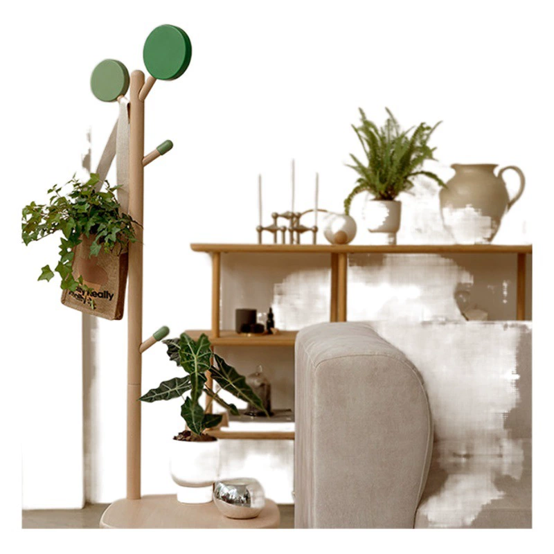 БОЛИН БОЛОН действительно любопытный произвольный елочный детский прикроватный столик из массива дерева прикроватная подставка креативные вешалки для плащей