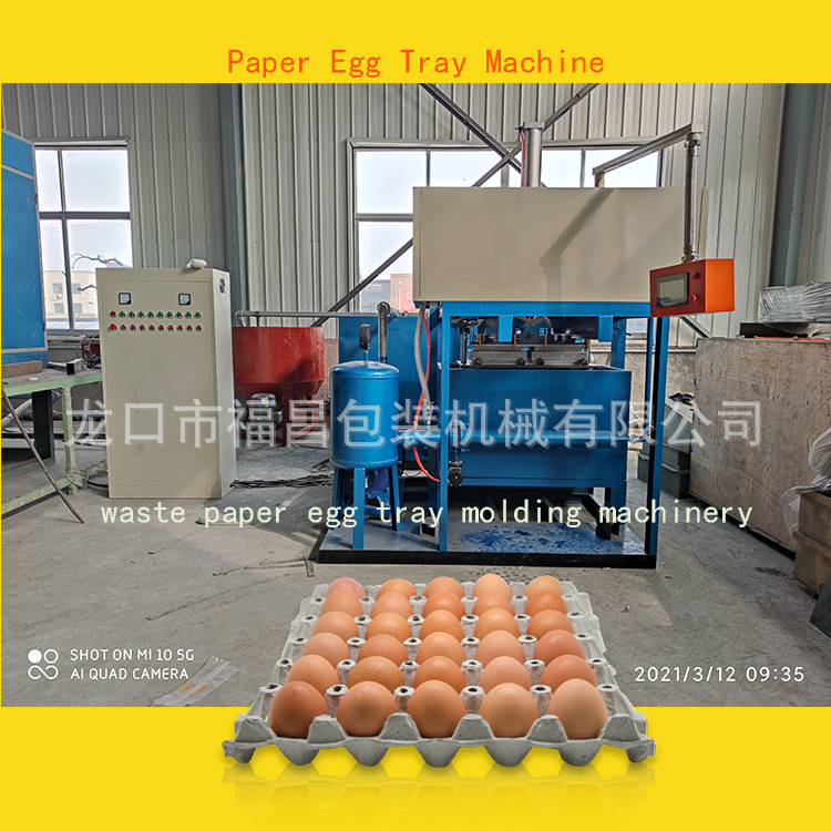 小型企业废纸回收鸡蛋纸箱蛋托制造机/蛋托生产线/自动蛋托机
