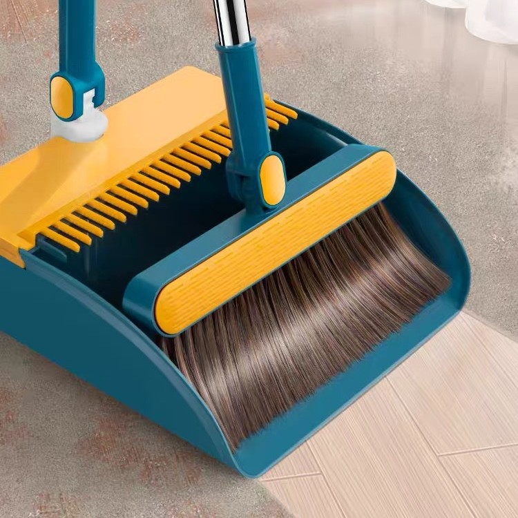 Household Cleaning Set With Broom Squeegee Hair Remover Dustpan And Magic Broom - Complete Kit For Home & Garden_voghion.com