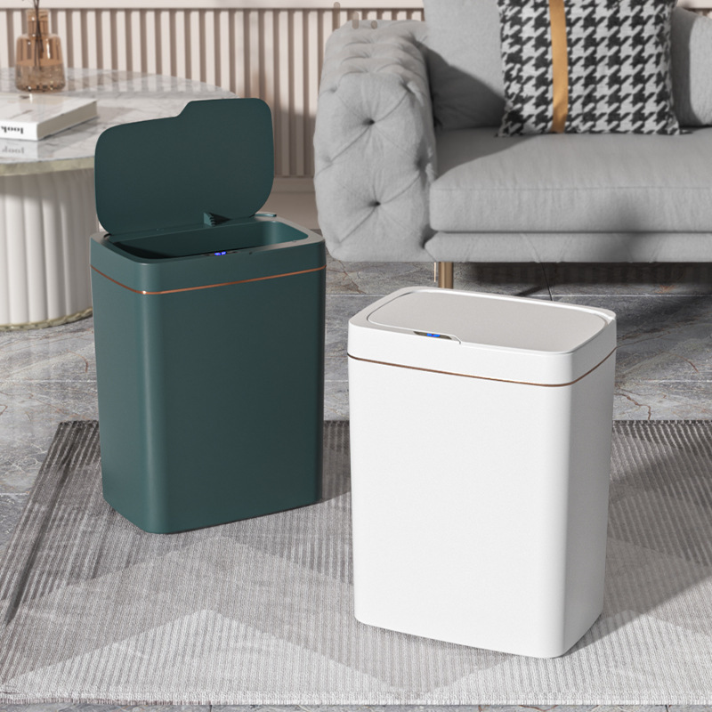 Smart trash can household automatic induction trash can living room kitchen bathroom USB charging trash can batch