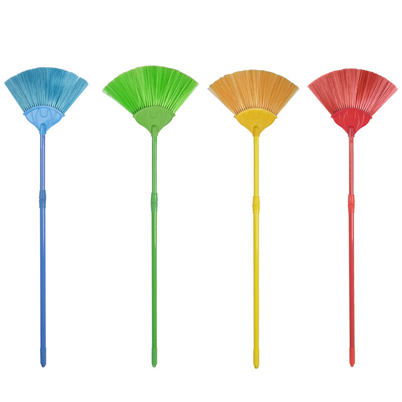 Plastic Cleaning Tool for Roof and Ceiling Cobwebs, Extendable Broom, Fan-Shaped Dust Removal Brush, Magic Duster with No Dead Corners