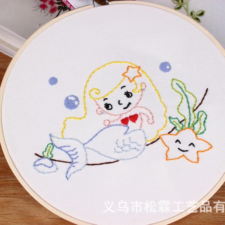 DIY manual bordado kit material paquete europeo de dibujos animados animal principiante kindergarten formación enseñanza