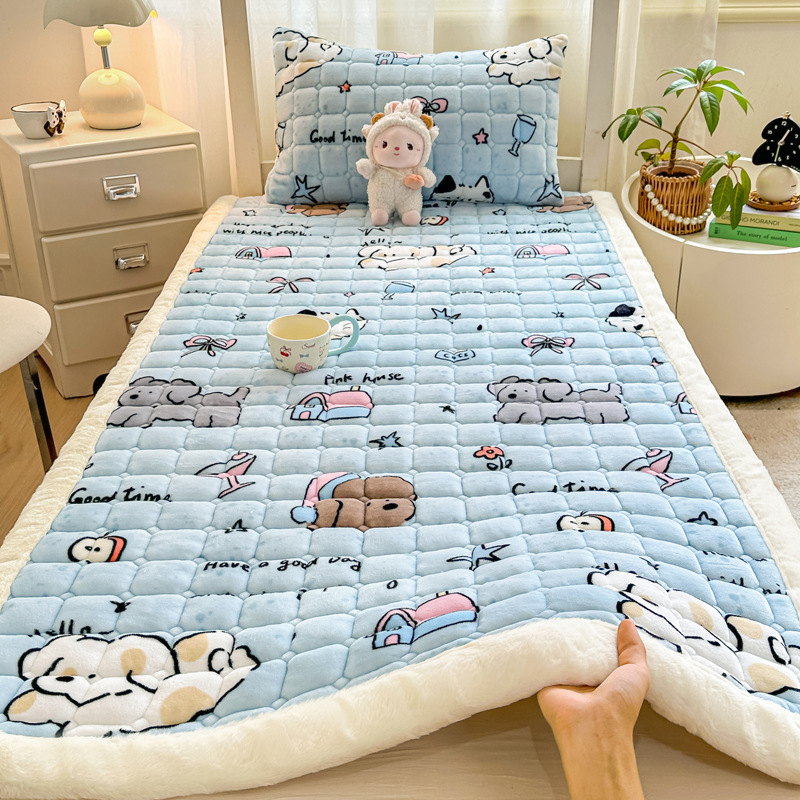 Colchón de terciopelo caliente de invierno de clase A materna y infantil colchón de terciopelo de leche colchón tatami dormitorio colchón de dormitorio