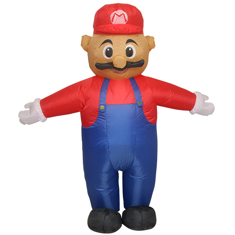 Venta caliente Traje inflable transfronterizo Dinosaurio de Halloween Alien Tyrannosaurus Rex Dress Up Ropa de actuación divertida Decoración de fiesta