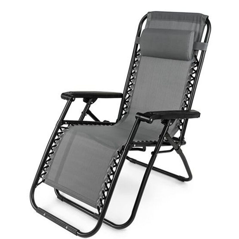 Home Beach Balcony Leisure Lazy Lounge Chair Can Sit and Lie Back Chair Office Lunch Break Folding Nap Bed