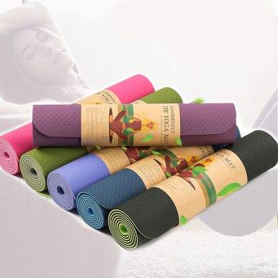 6mmTPE瑜伽垫加长加厚绿色环保健身垫体操垫普拉提垫儿童跳舞垫|ru