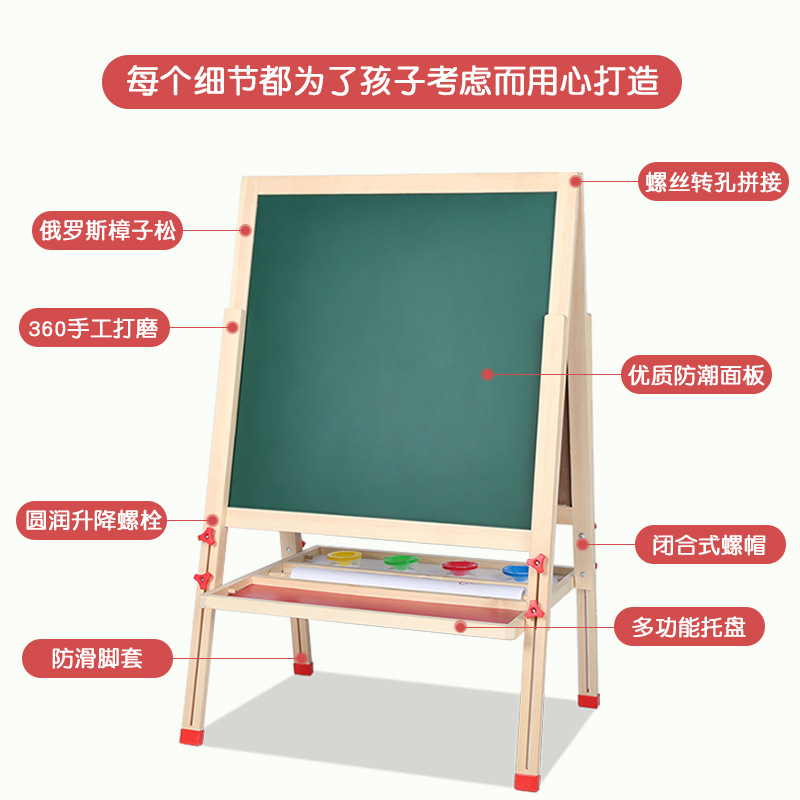 Pizarra pequeña para niños, tipo soporte para el hogar, tablero de dibujo sin polvo para niños, caballete de graffiti para bebés, tablero de escritura magnético