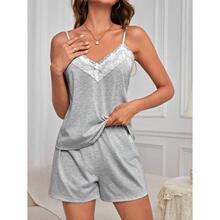 C 69877 Lace Camisole Pajama Set ��˿�����Ҿӷ� ŷ���羳