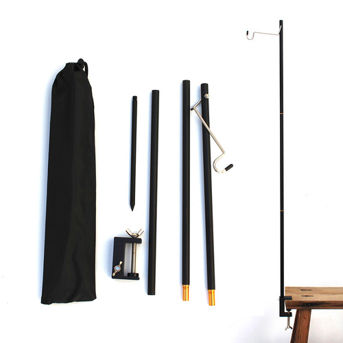 Outdoor camping tent light lamp stand portable foldable hiking light camp stand aluminum camp light stand