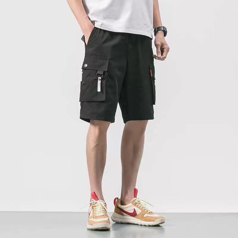 Beach Shorts Men's Summer Loose Large Pants Japanese Fashion Brand Camouflage Multi-Bag Casual Men's Overalls