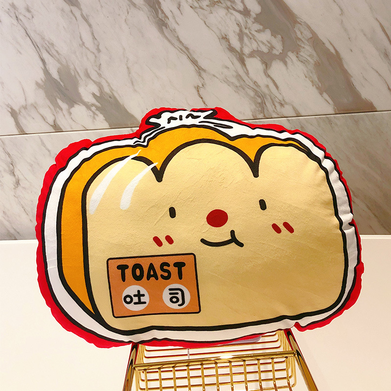 토스트 베개 (양면 인쇄)