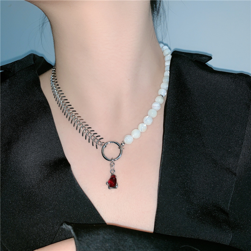 Fashion Tassel Gemstone Necklace Wholesale display picture 3