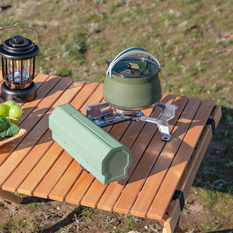 Портативная наружная печь для camping — складная печь Каска с магнитной конфоркой, газовая кастрюля для кипячения чая
