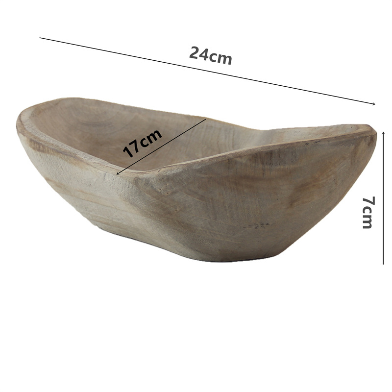 Ventas de la fábrica bandeja de madera hecha a mano decoración plato merienda plato de fruta B & B decoración de escritorio del hogar adornos