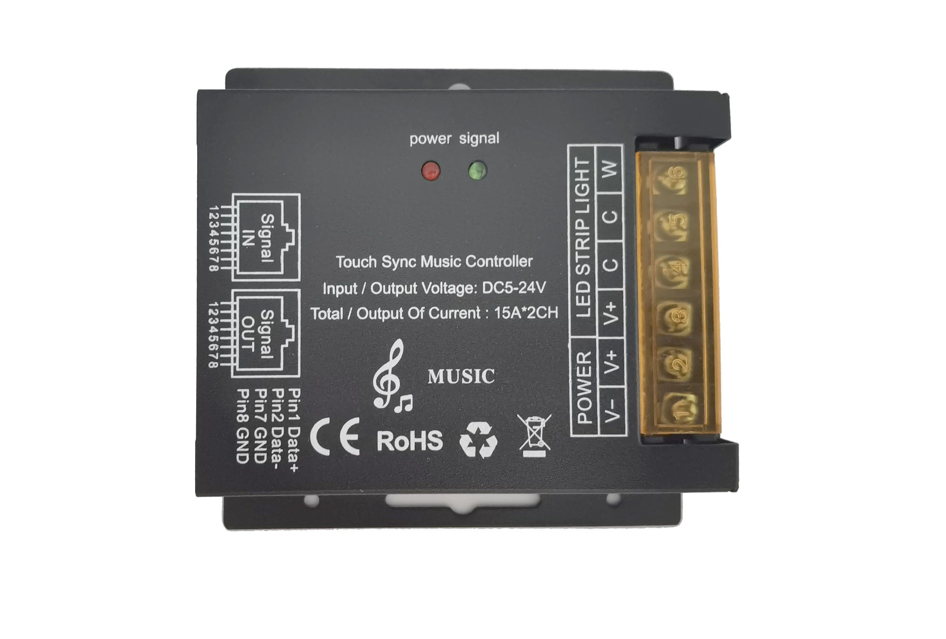 6 -key wireless touch Shuangse Wimbledon Music Synchronous Controller Light Mixing RJ45 Synchronous Color Temperature Control