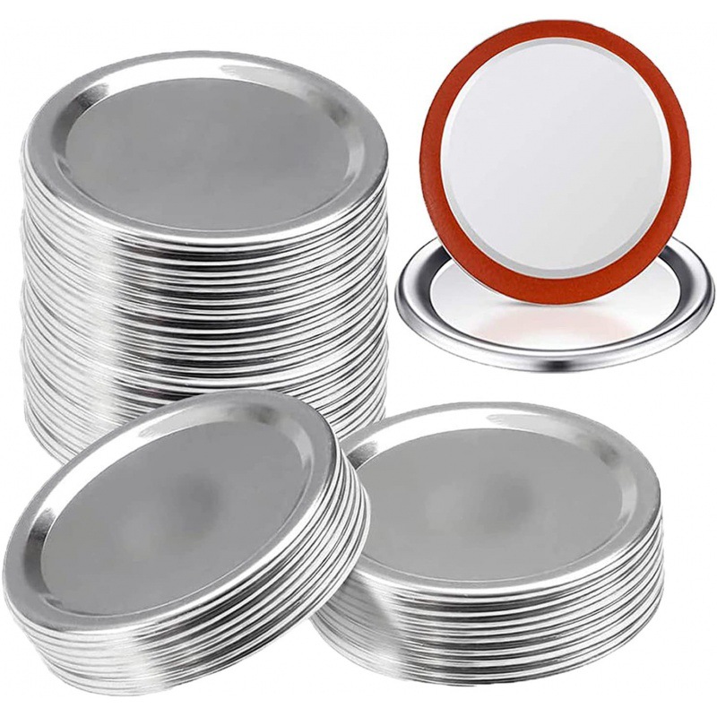 Suministro transfronterizo de tapas para tarros Mason de 70 mm, tapas de hojalata divididas, admiten impresión de logotipo, las más vendidas en Amazon. image 7
