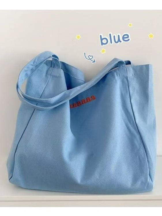 新しい通勤カラーシリーズインクリームカラーニッチ大容量ショルダーキャンバスバッグシンプルデイリーバックカジュアルバッグ|undefined