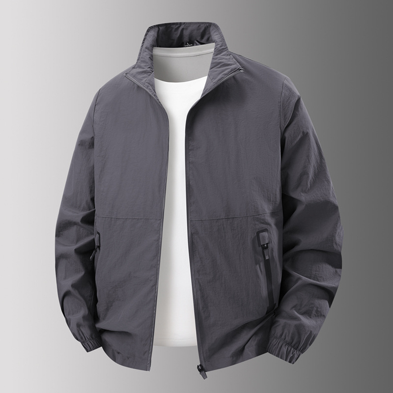 Chaqueta de hombre transfronteriza primavera y otoño 2025 nuevo negocio ocio abrigo transpirable al aire libre chaqueta de otoño para papá image 5