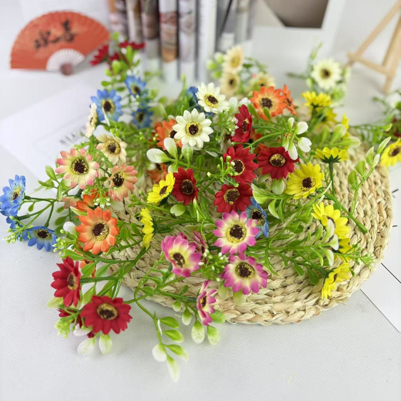 Pastoral Fresh Flower String Wreath Bridal Headwear Photo Photography Vacation Accessories Hairpin Flower Headwear Mini