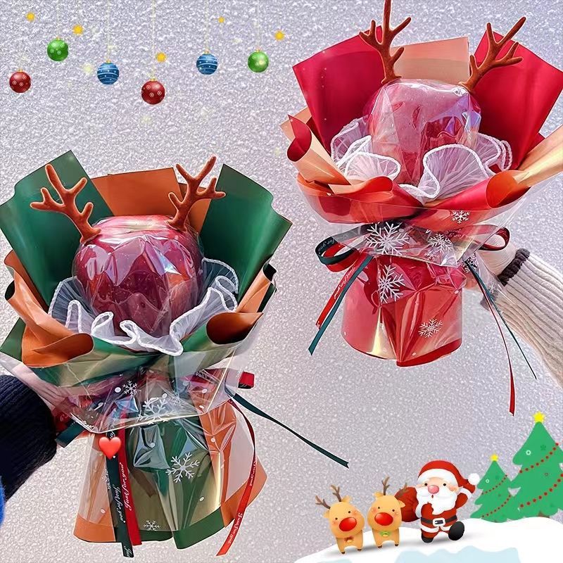 Christmas Bouquet of flowers Christmas make packing paper gift Christmas Eve gift Confidante Send his girlfriend One piece On behalf of