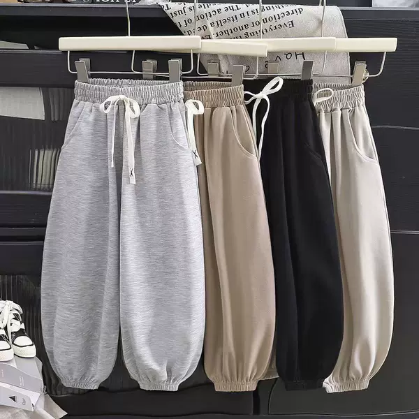 Spring and Summer New Style Comfortable Elastic Jogger Pants, Lightweight and Breathable Children's Casual Pants, Korean Style Versatile Pants