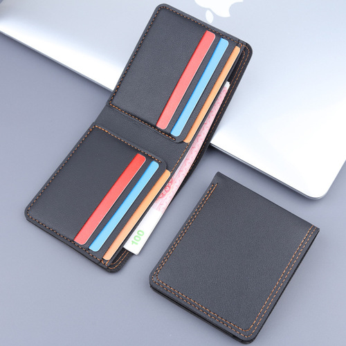 Horizontal wallet wholesale men's fashion short pocket small wallet dollar bag cross-border e-commerce men's wallet male style