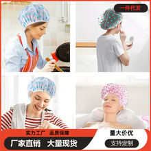 跨境爆款时尚加厚防水浴帽EVA成人淋浴帽厨房防油帽单层护理帽子
