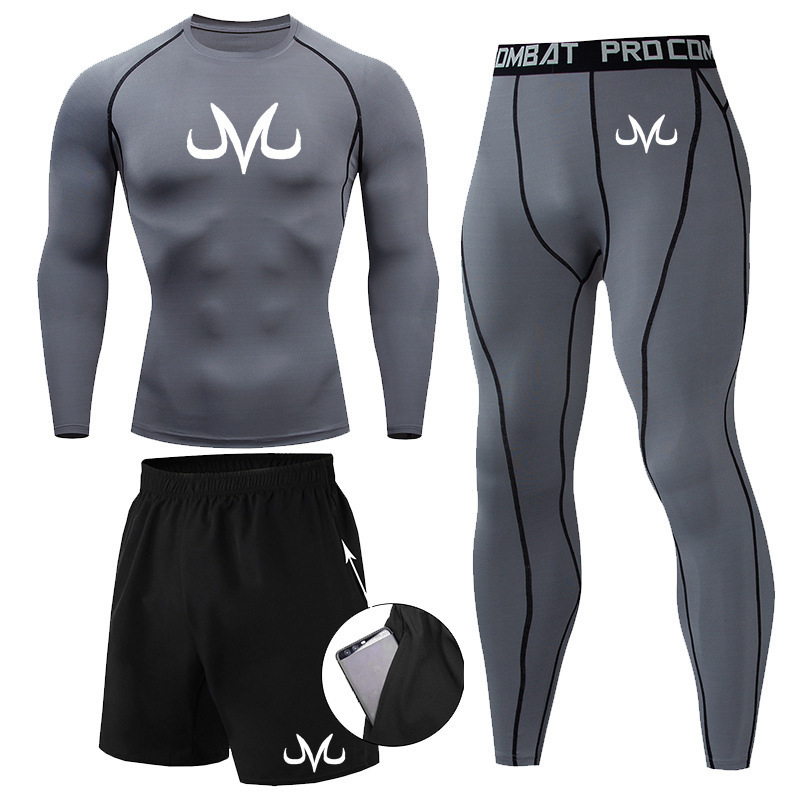 Women's Clothing Men's Animation Sportswear Set Tights Fitness Shorts Base Layer Quick Drying Running Track And Field Training High Elasticity_ecoleips.com