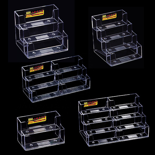 Wholesale business card box desktop transparent business card holder acrylic business card holder male business card holder hotel front desk card storage
