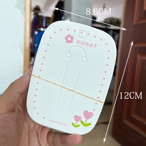 100 pieces in a bundle jewelry packaging high-end cards hot stamping cardboard hair accessories hang tag hanging card manufacturer wholesale